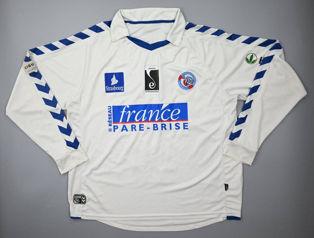 2009-10 STRASBOURG RC *FAUVERGUE* PLAYER ISSUE LONGSLEEVE SHIRT XL