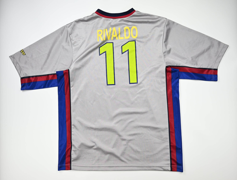 1999-01 FC BARCELONA *RIVALDO* SHIRT XL
