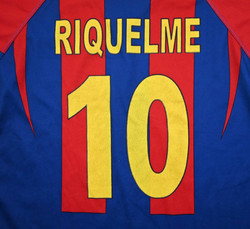 2002-03 FC BARCELONA *RIQUELME* SHIRT S