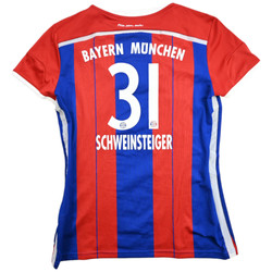 2014-15 BAYERN MUNCHEN *SCHWEINSTEIGER* KOSZULKA WOMEN L