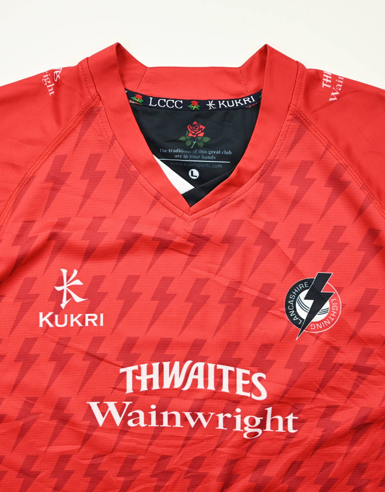 LANCASHIRE LIGHTNING CRICKET SHIRT L