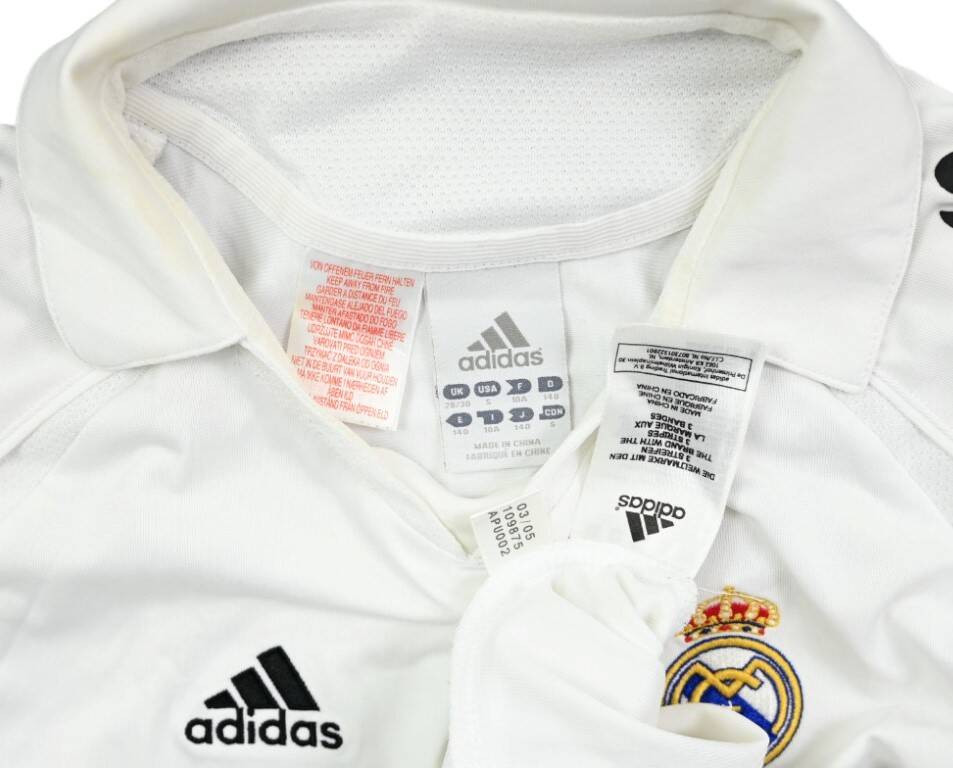 2005-06 REAL MADRID *BECKHAM* SHIRT S. BOYS