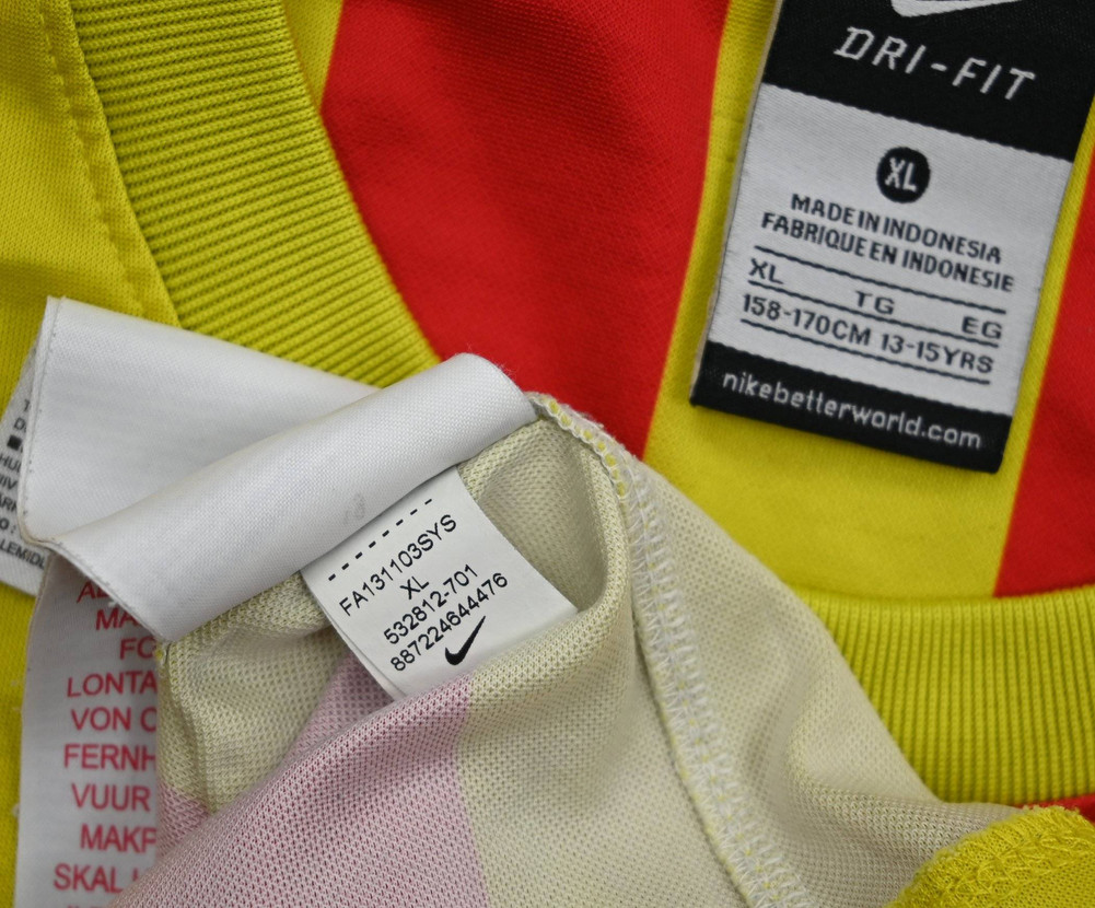 2013-15 FC BARCELONA BASIC SHIRT XL. BOYS