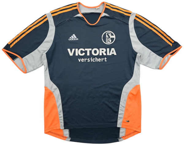 2005-07 FC SCHALKE *ROST* SHIRT L