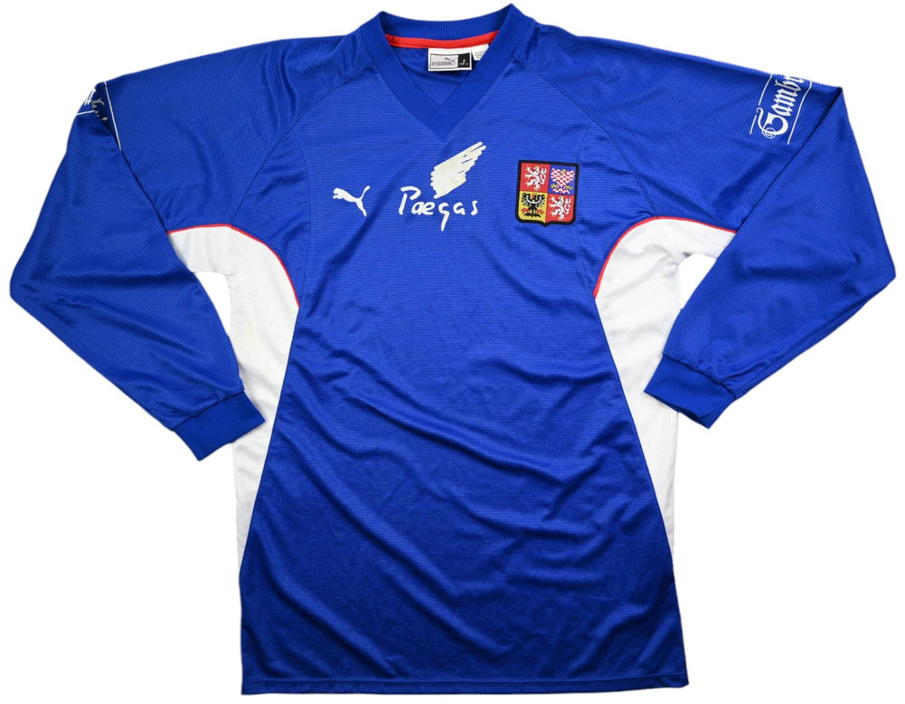 2002-04 CZECH REPUBLIC PLAYER ISSUE LONGSLEEVE KOSZULKA L