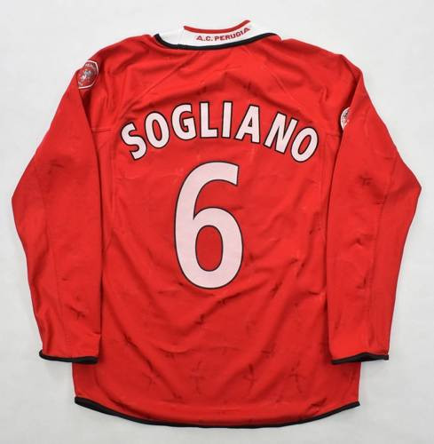 2001-03 A.C. PERUGIA *SOGLIANO* MATCH WORN SHIRT XL