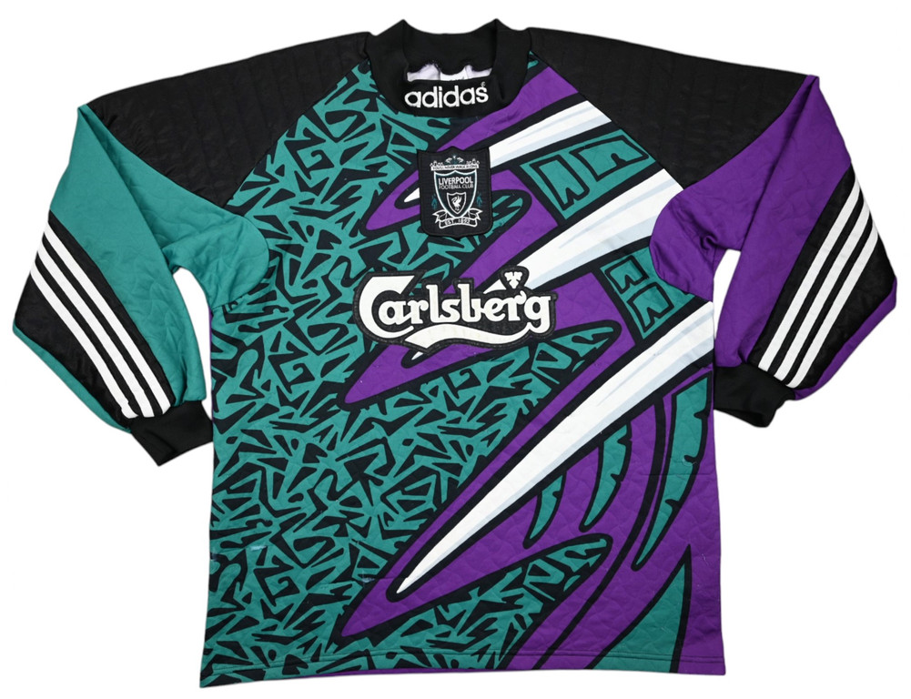 1995-96 LIVERPOOL GOALKEEPER LONGSLEEVE SHIRT M