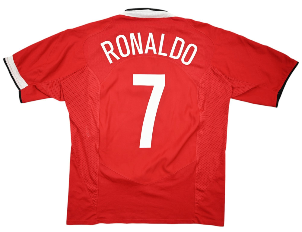 2004-06 MANCHESTER UNITED *RONALDO* SHIRT L