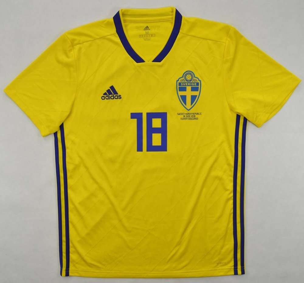 2018 SWEDEN WORLD CUP VS KOREA MATCH ISSUE SHIRT M