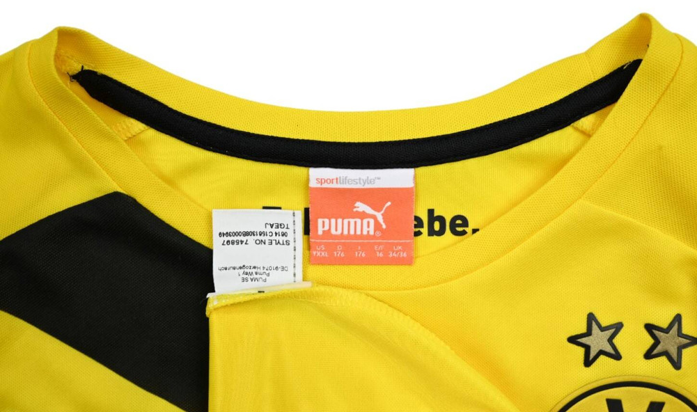 2014-15 BORUSSIA DORTMUND *KLOPP* SHIRT XL. BOYS / S