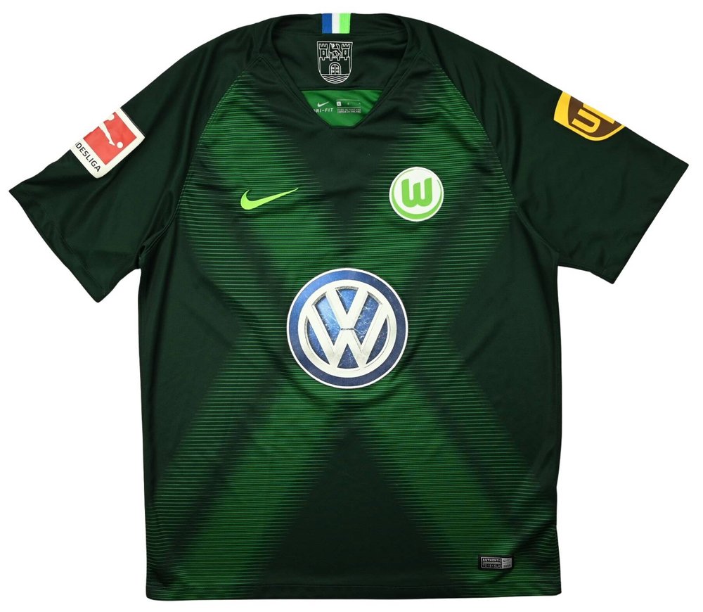 2018-19 VFL WOLFSBURG *WEGHORST* MATCH ISSUE SHIRT L