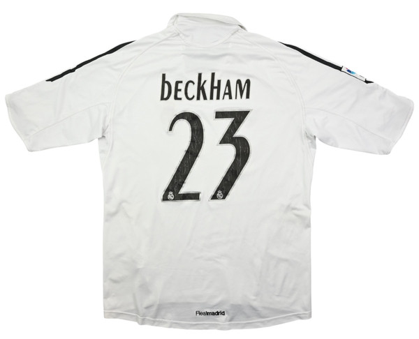 2005-06 REAL MADRID *BECKHAM* SHIRT XL