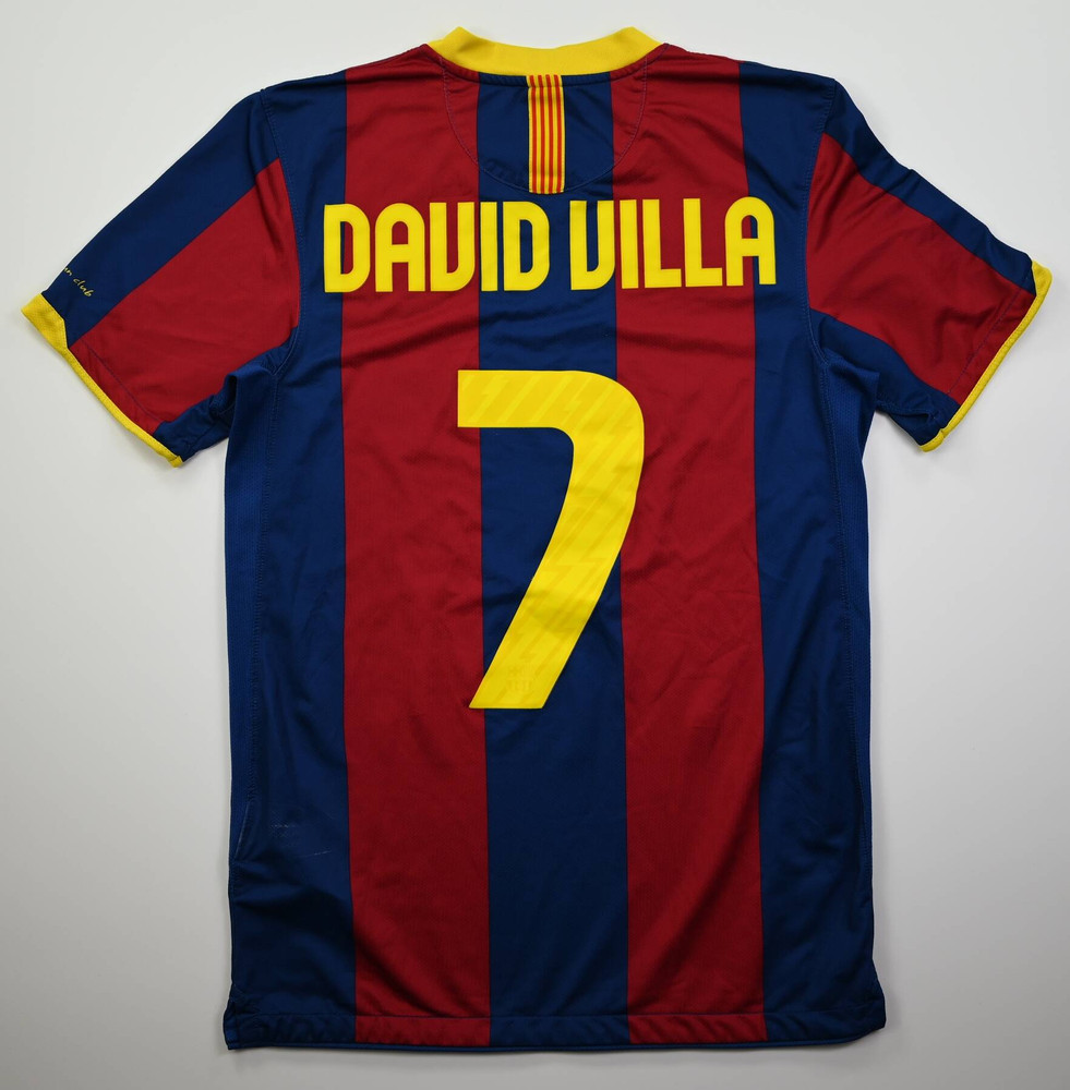 2010-11 FC BARCELONA *DAVID VILLA* SHIRT S