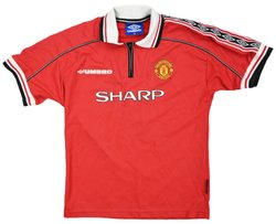 1998-00 MANCHESTER UNITED *BECKHAM* SHIRT L. BOYS