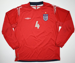 2004-06 ENGLAND *GERRARD* LONGSLEEVE XL