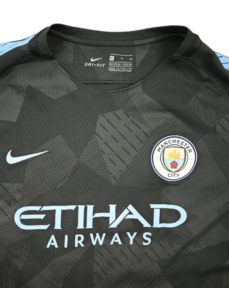 2017-18 MANCHESTER CITY *DE BRUYNE* SHIRT XL. BOYS