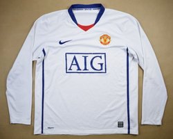 2008-10 MANCHESTER UNITED LONGSLEEVE SHIRT M