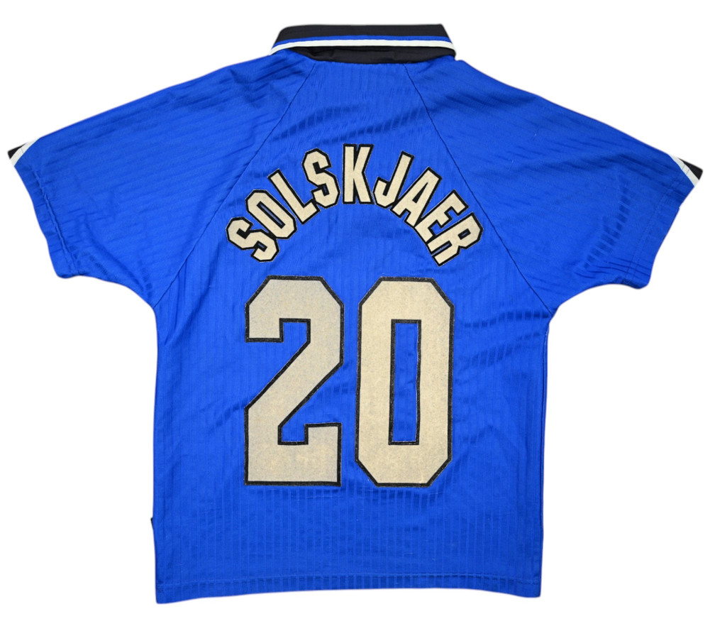 1996-98 MANCHESTER UNITED *SOLSKJAER* SHIRT BOYS 140CM