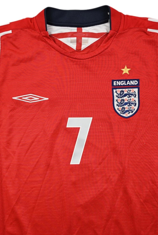 2004-06 ENGLAND *BECKHAM* LONGSLEEVE KOSZULKA S