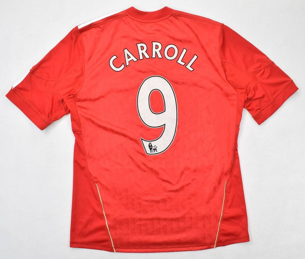 2010-12 LIVERPOOL *CARROLL* SHIRT L