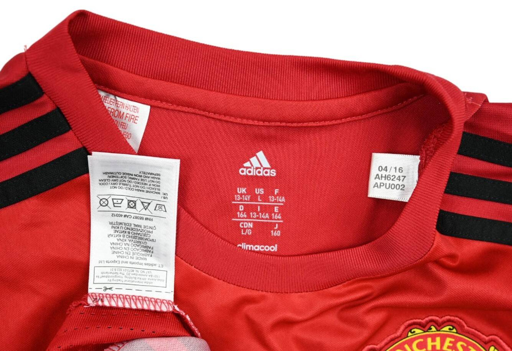 2016-17 MANCHESTER UNITED SHIRT L. BOYS