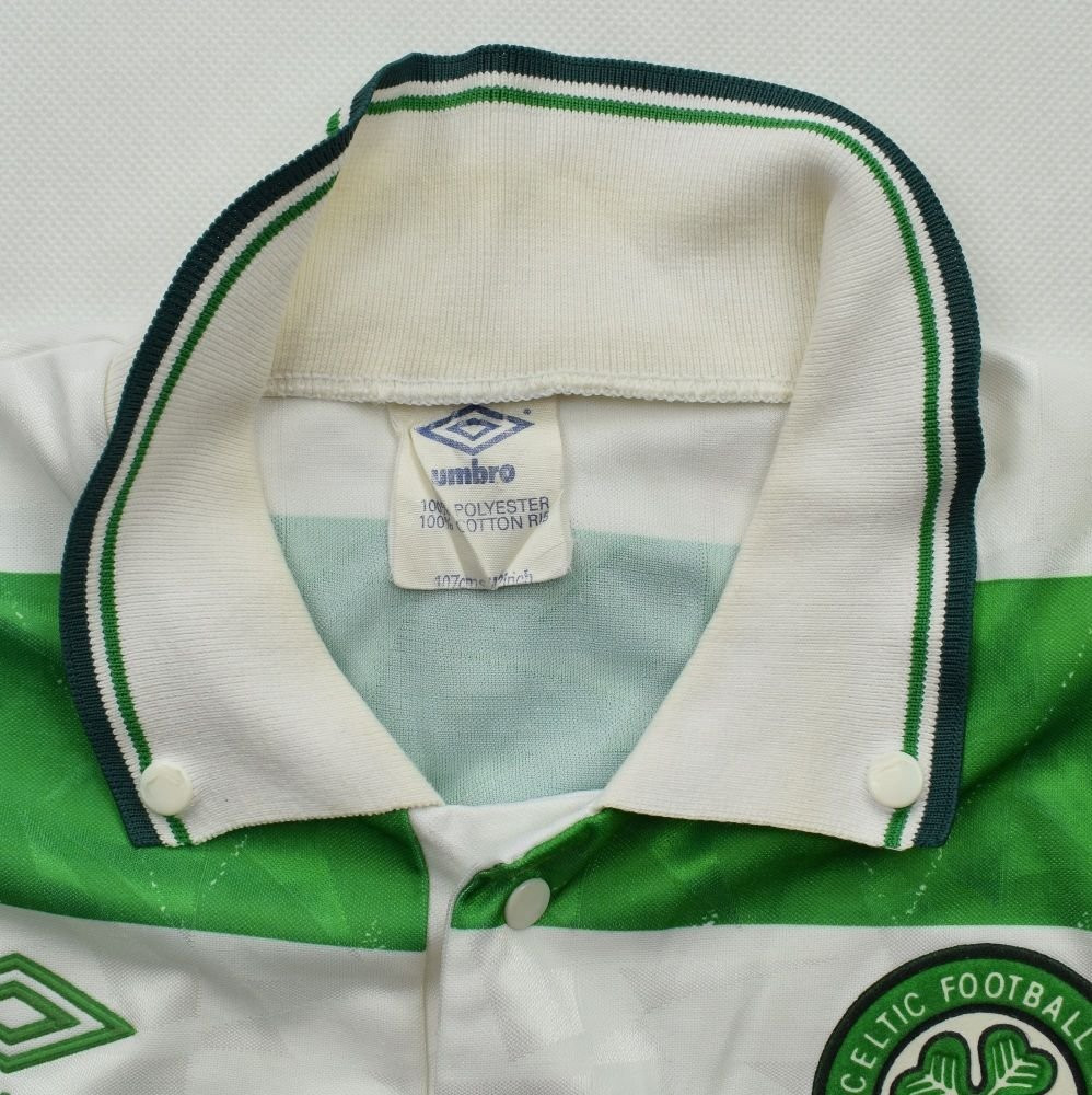 1989-91 CELTIC GLASGOW SHIRT 42