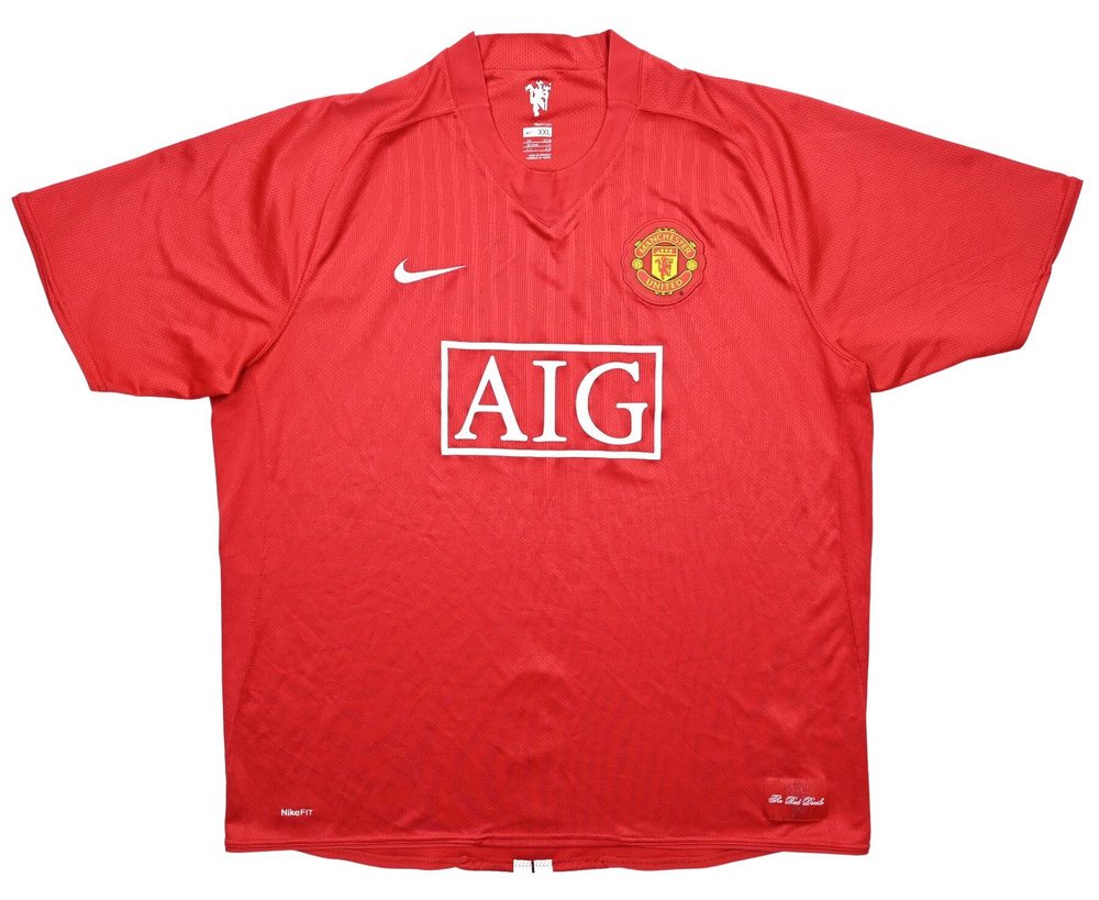 2007-09 MANCHESTER UNITED SHIRT XXL