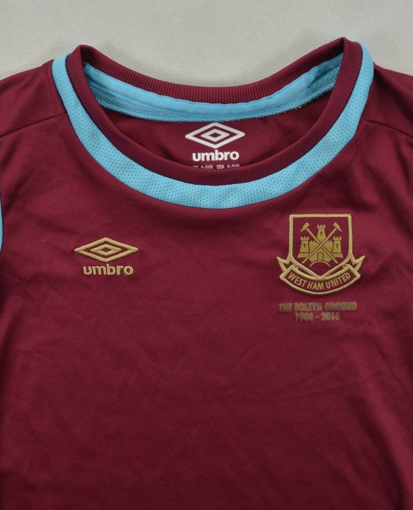 2015-16 WEST HAM UNITED KOSZULKA XS. BOYS
