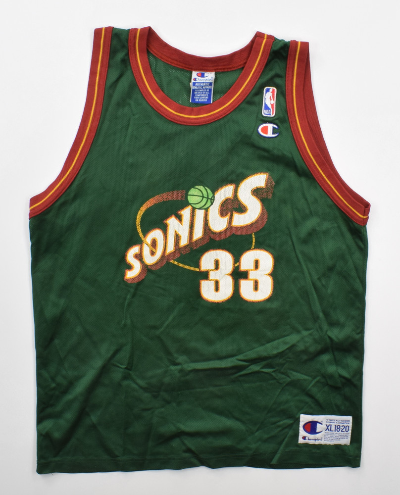 SEATTLE SONICS NBA *HAWKINS* CHAMPION SHIRT XL. BOYS