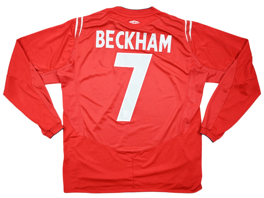 2004-06 ENGLAND *BECKHAM* LONGSLEEVE SHIRT L