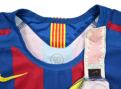 2005-06 BARCELONA *RONALDINHO* SHIRT L. BOYS
