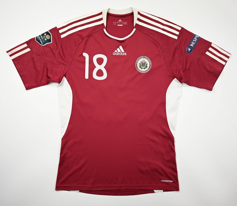 2010-12 LATVIA #18 MATCH ISSUE KOSZULKA M