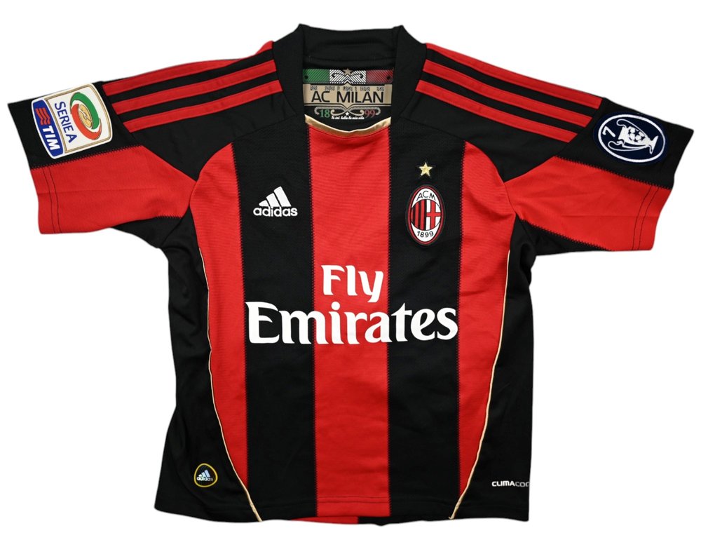 2010-11 AC MILAN *T.SILVA* SHIRT XS. BOYS 