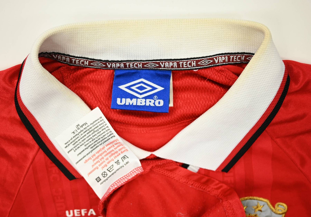 1999-00 MANCHESTER UNITED CL WINNERS SHIRT M