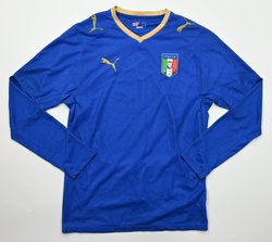 2007-08 ITALY SHIRT LONSLEEVE S