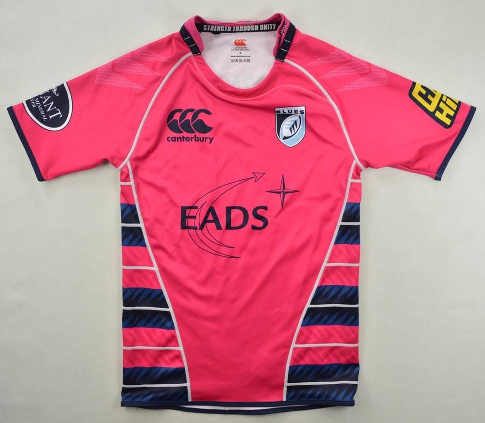 CARDIFF BLUES RUGBY CANTERBURY SHIRT S