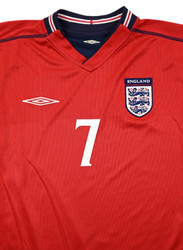 2002-04 ENGLAND *BECKHAM* KOSZULKA L
