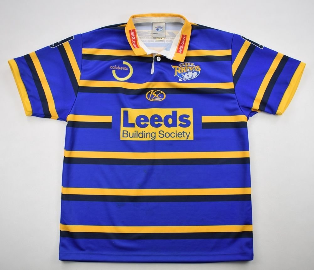 LEEDS RHINOS RUGBY COBBETTS SHIRT M