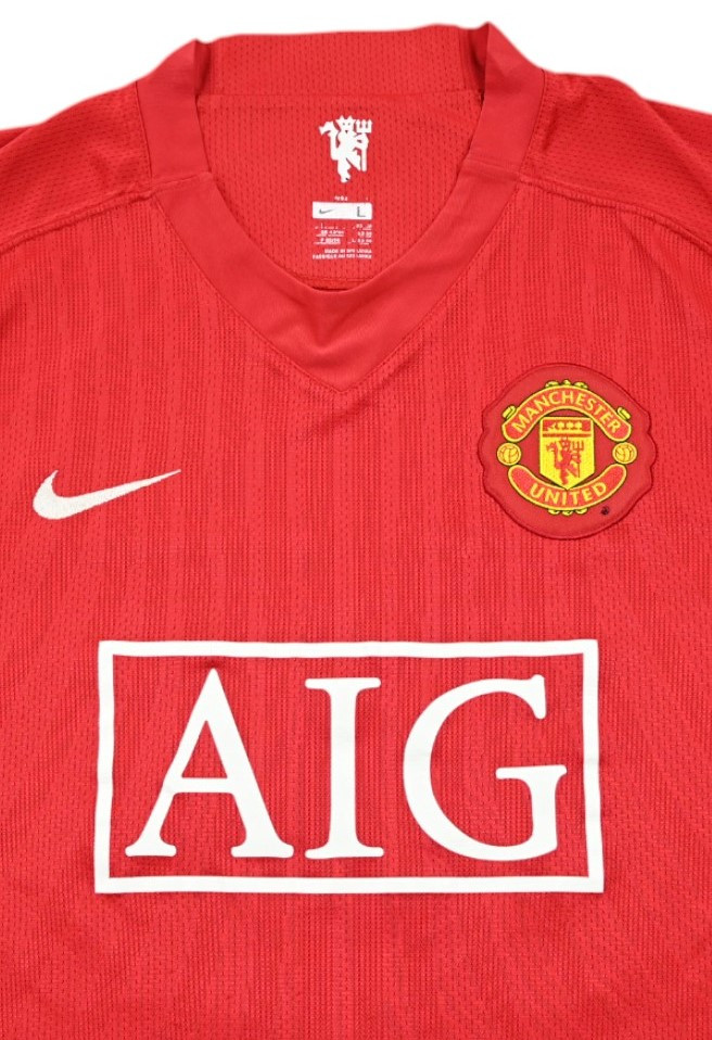 2007-09 MANCHESTER UNITED *ROONEY* SHIRT L