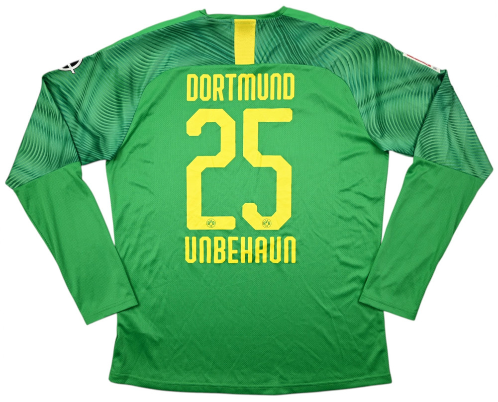 2019-20 BORUSSIA DORTMUND *UNBEHAUN* GOALKEEPER LOGNSLEEVE SHIRT XL