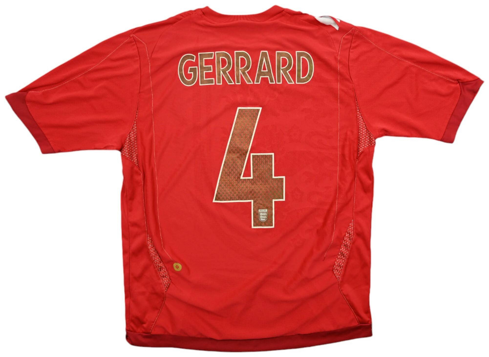 2006-08 ENGLAND *GERRARD* SHIRT L