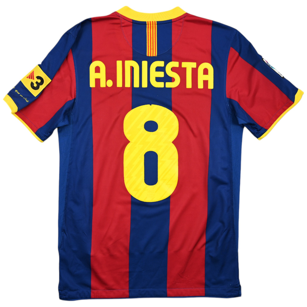 2010-11 BARCELONA *A.INIESTA* SHIRT S