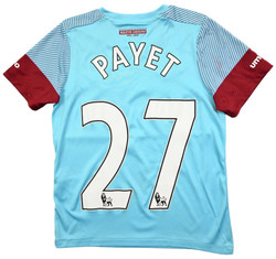 2015-16 WEST HAM UNITED *PAYET* KOSZULKA XS. BOYS / 6-7Y
