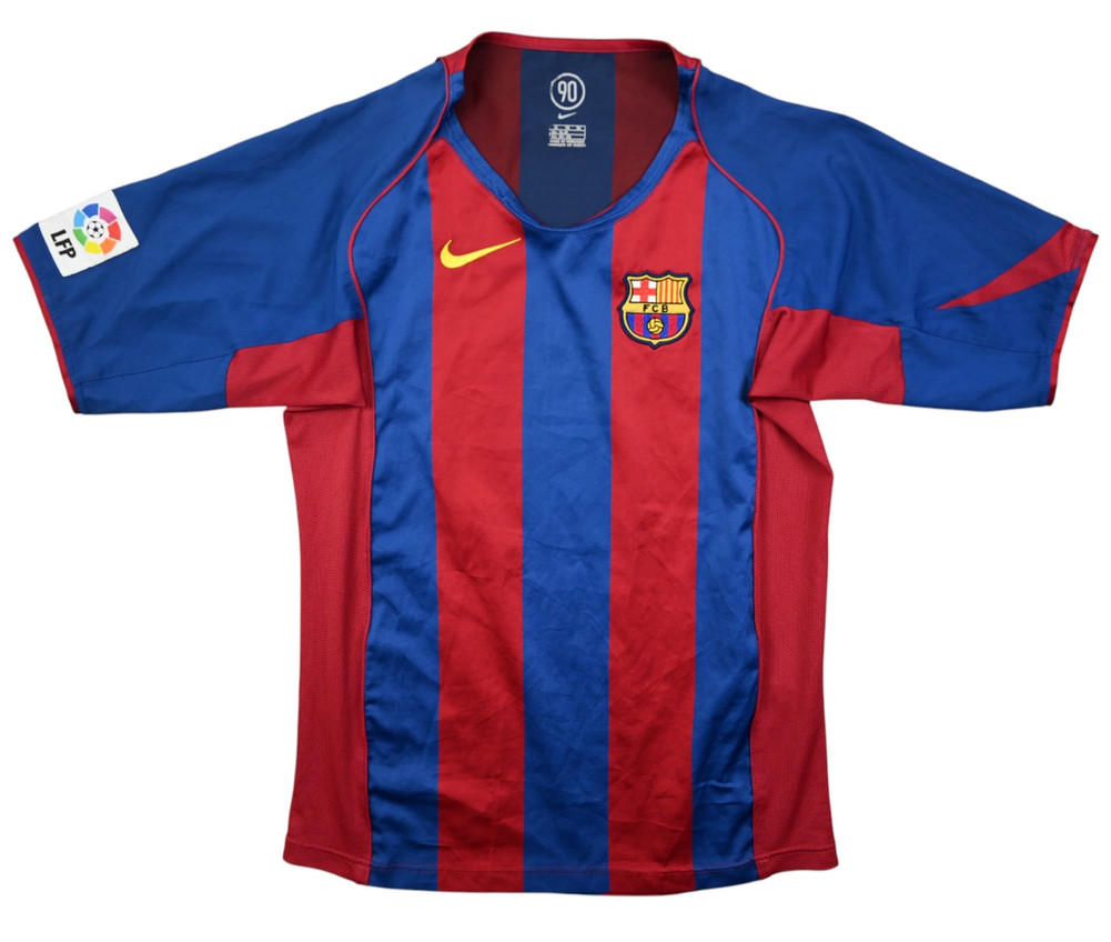 2004-05  BARCELONA *RONALDINHO* SHIRT XL. BOYS