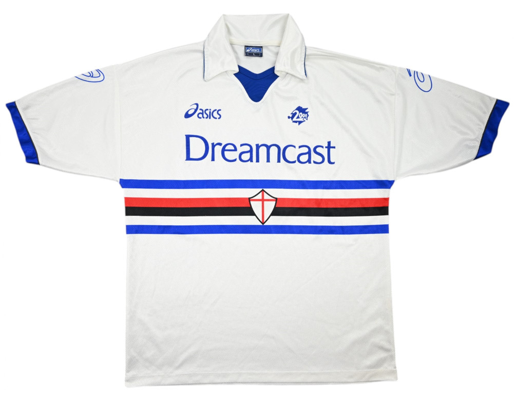 1999-00 SAMPDORIA #8 MATCH ISSUE KOSZULKA L