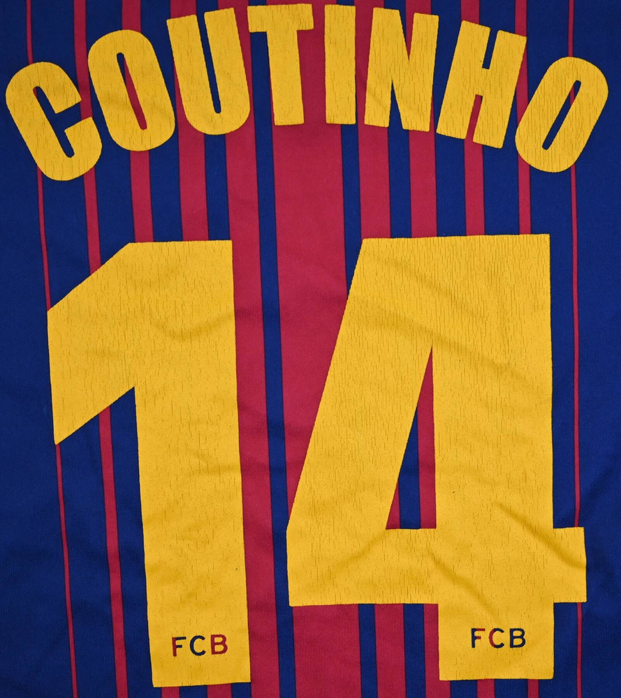 2017-18 FC BARCELONA *COUTINHO* SHIRT S. BOYS
