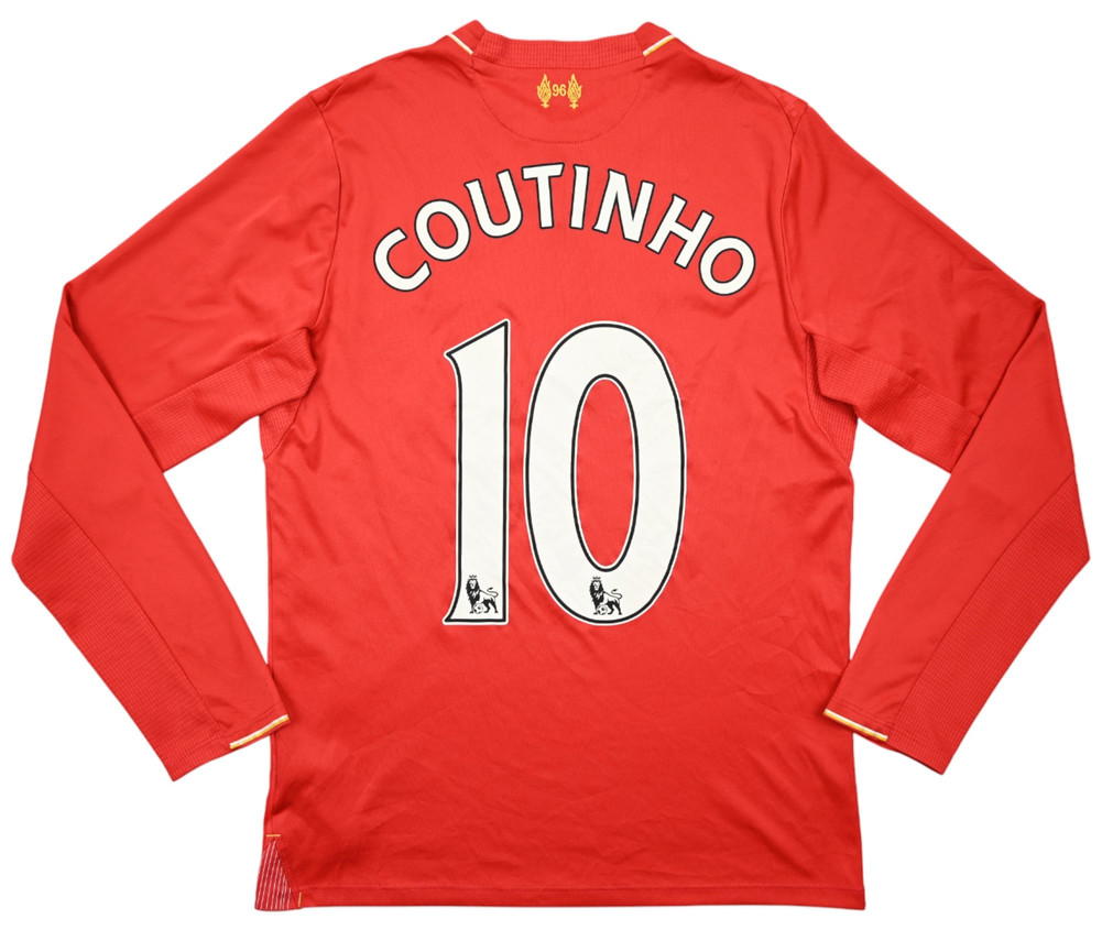 2015-16 LIVERPOOL *COUTINHO* LONGLSEEVE KOSZULKA L. BOYS