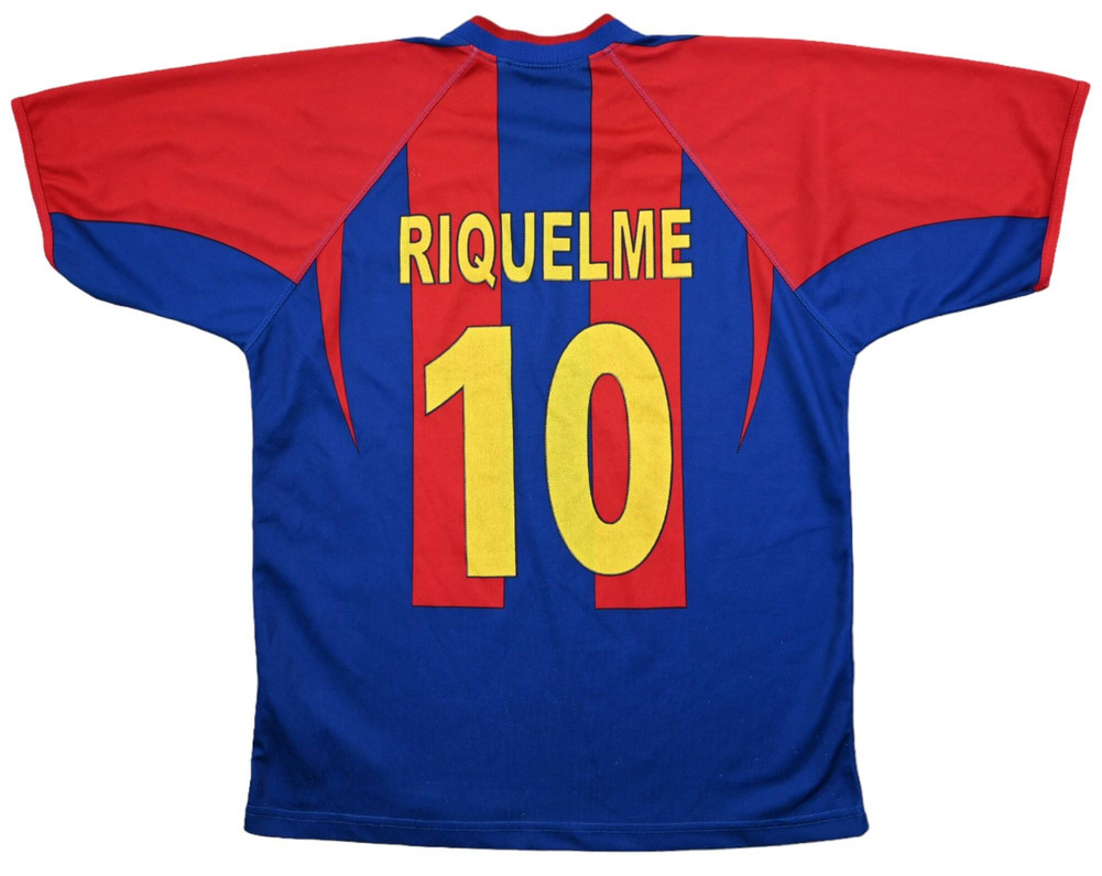 2002-03 FC BARCELONA *RIQUELME* SHIRT S