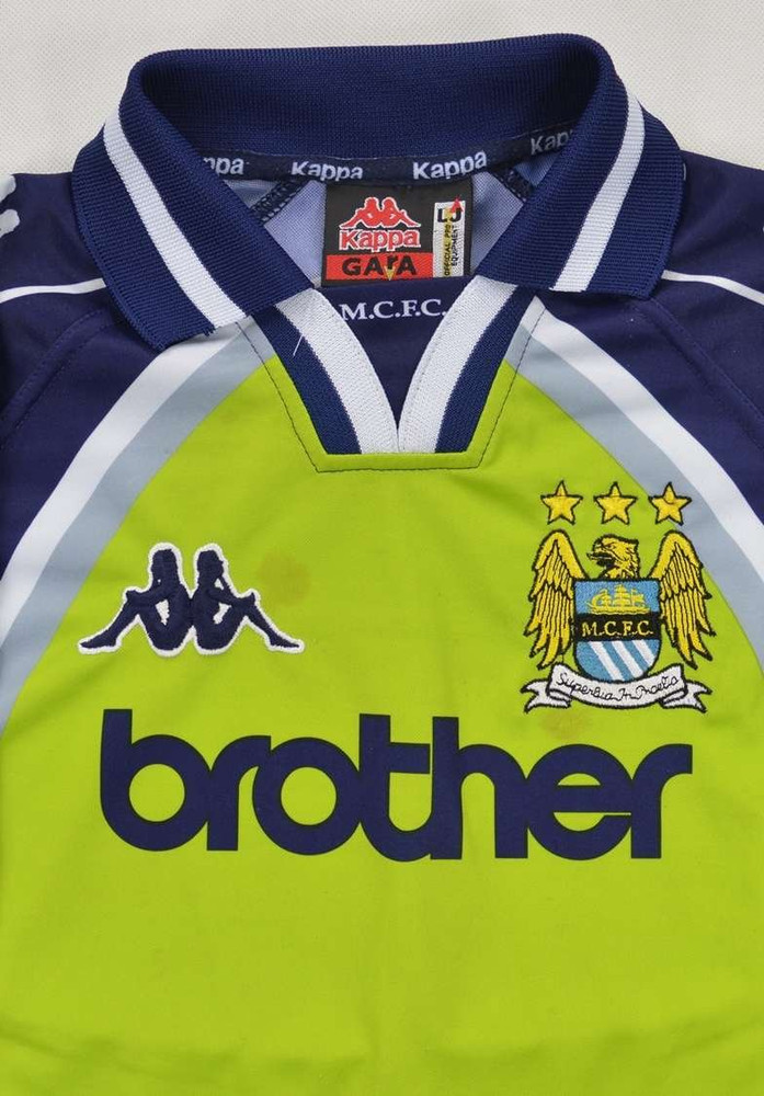 1997-99 MANCHESTER CITY GK SHIRT L. BOYS