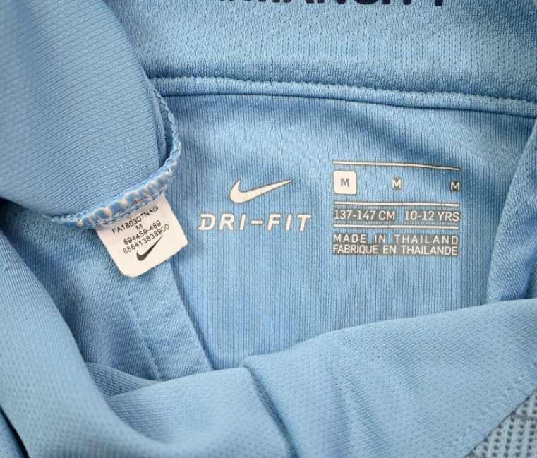 2018-19 MANCHESTER CITY *SANE* SHIRT M. BOYS